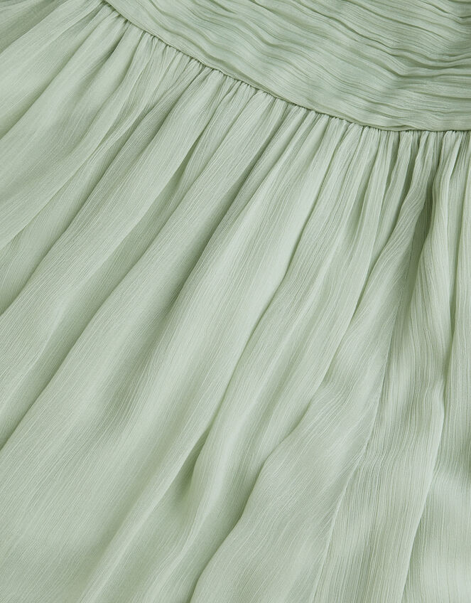 Ellay Cross Back Chiffon Prom Dress, Green (SAGE), large