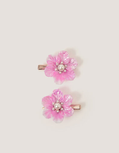 2-Pack Pearl Flower Hair Clips, , large