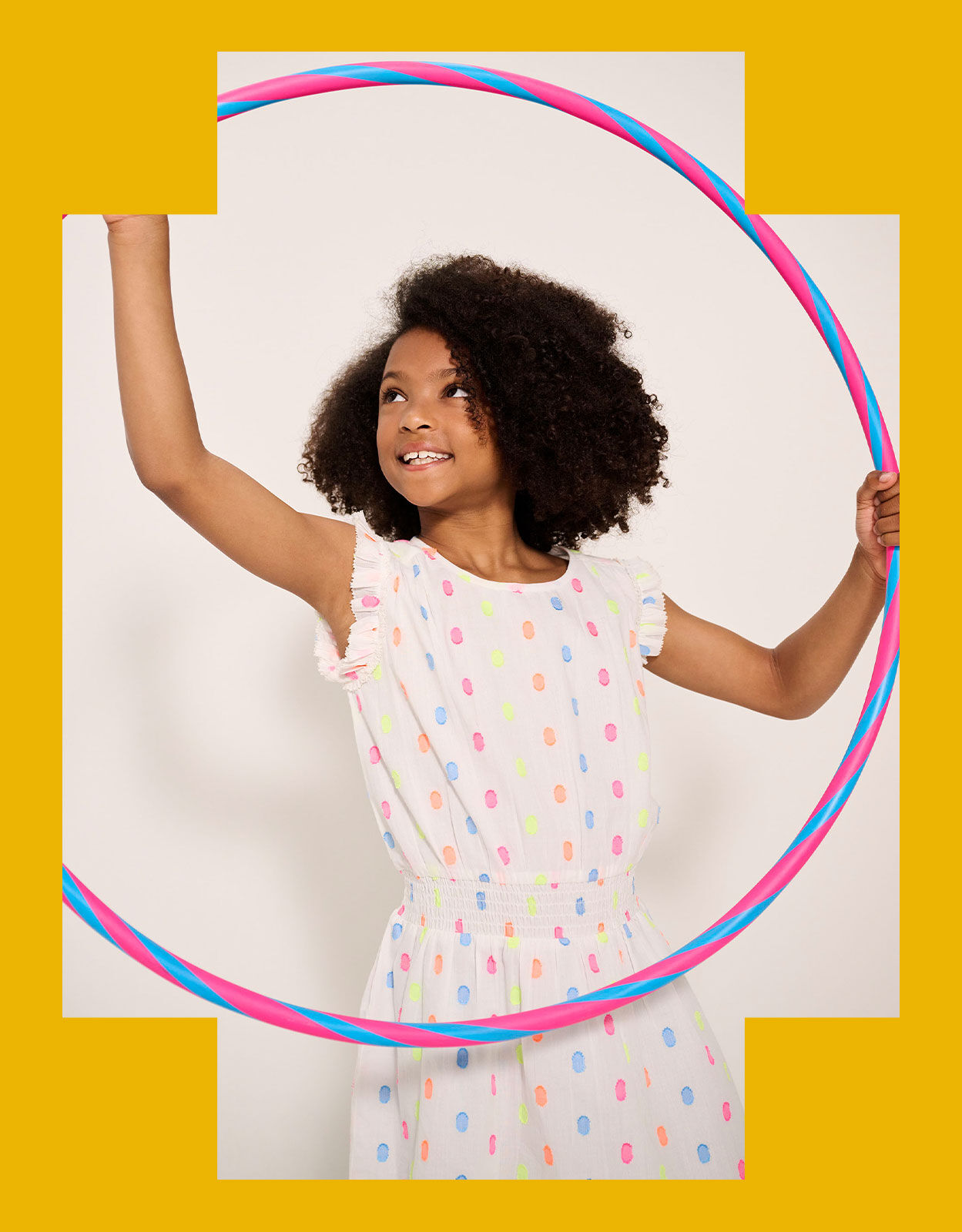 Monsoon girls white online dress