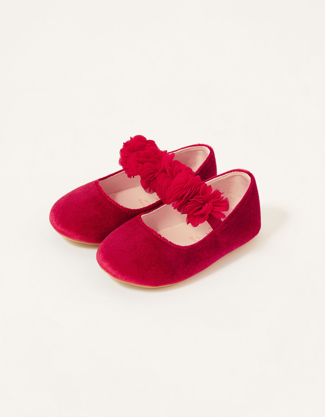 Red velvet baby outlet shoes