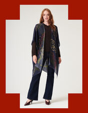 One Hundred Stars Parsley Seed Wool Shawl, , large