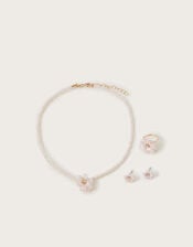 Pearl Flower Jewellery Set, , large