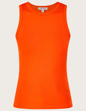 Jersey Cami Tank Top with LENZING™ ECOVERO™, Orange (ORANGE), large