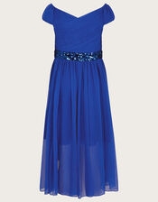 Abigail Bardot Prom Dress, Blue (BLUE), large