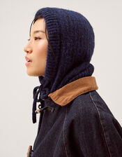 Darla Knitted Bonnet, Blue (NAVY), large