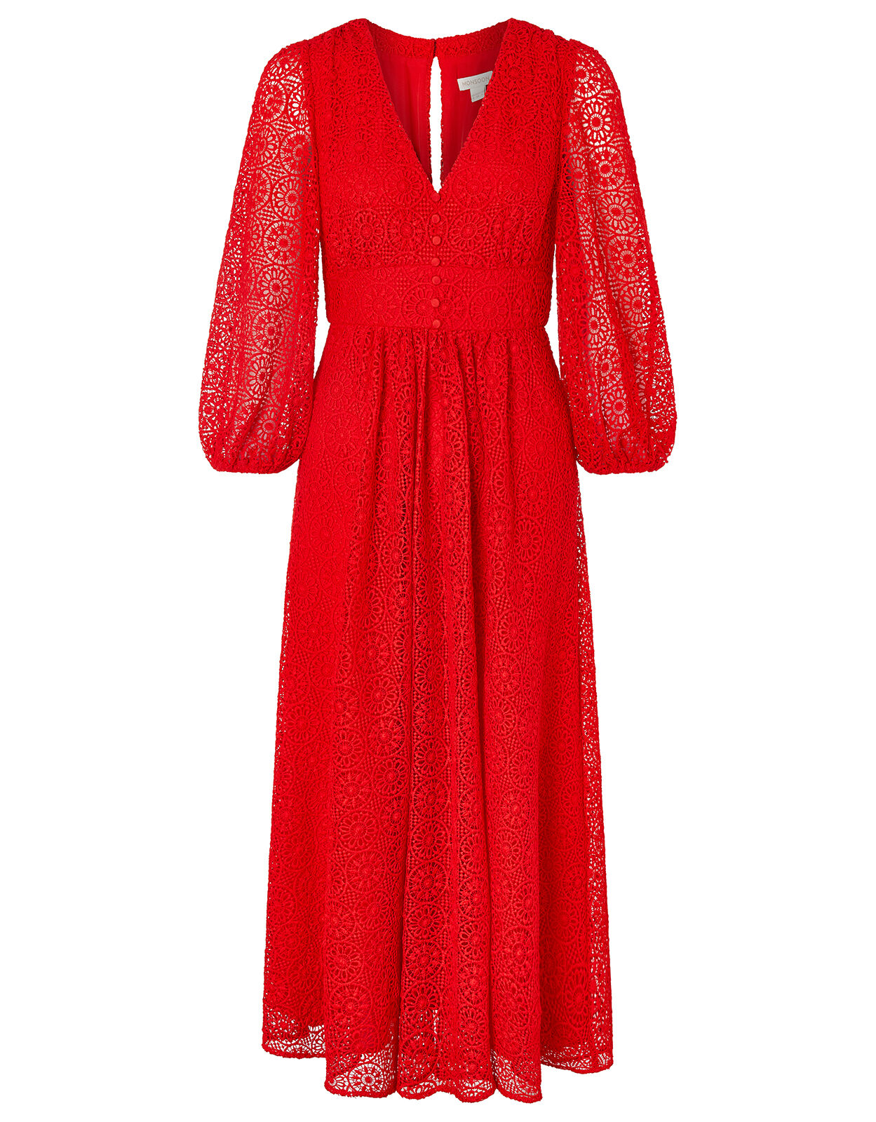 Zinnia Lace Occasion Dress Red