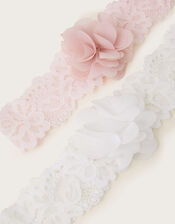 2-Pack Baby Lace Flower Bandos, , large