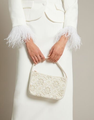 Hani Pearl Embellished Bag, , large