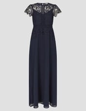 Monica Lace Maxi Dress, Blue (NAVY), large
