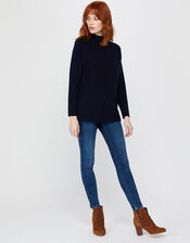 Yasmin Knitted Jumper with Sustainable Viscose, Blue (NAVY), large