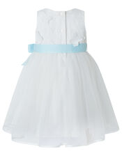 Baby Butterfly Mesh Occasion Dress, Ivory (IVORY), large