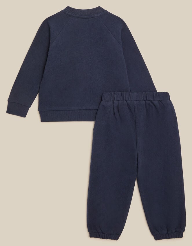 Newborn Christmas London Guards Sweatshirt & Joggers Set, Blue (NAVY), large