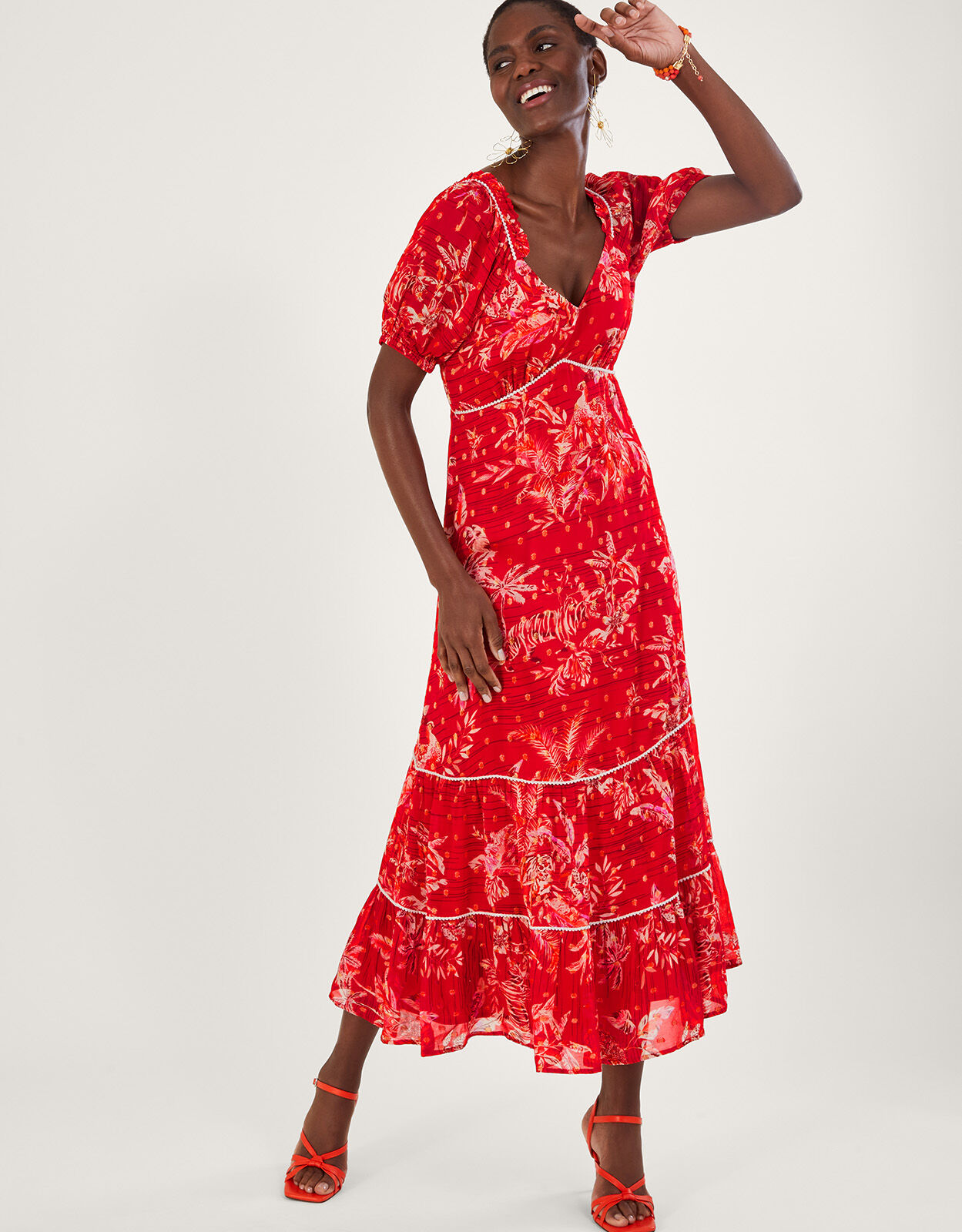 Womens red dresses uk store