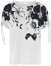 LOUNGE Pia Floral T-Shirt, Grey (GREY), large