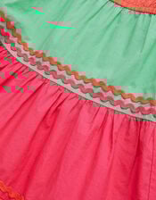 One-Shoulder Colourblock Dress, Multi (MULTI), large