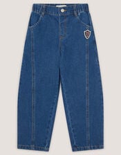 Barrel Leg Jeans, Blue (BLUE), large