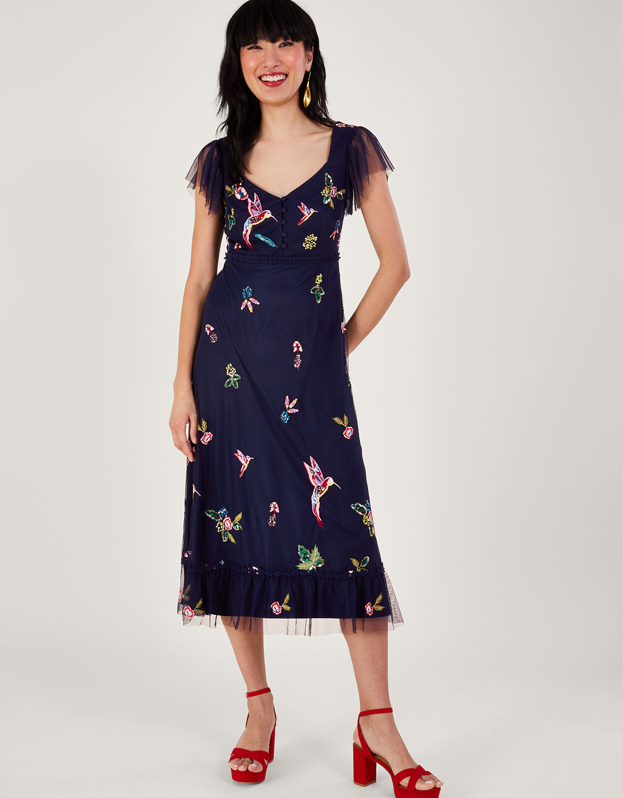 Helena embellished maxi wedding dress top