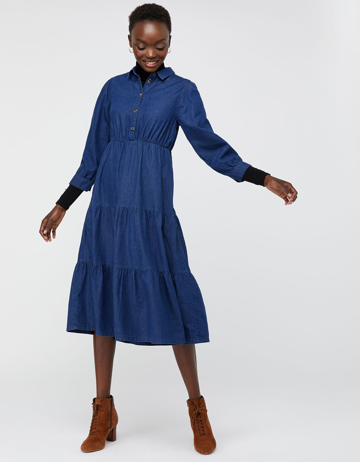 Monsoon top denim dress