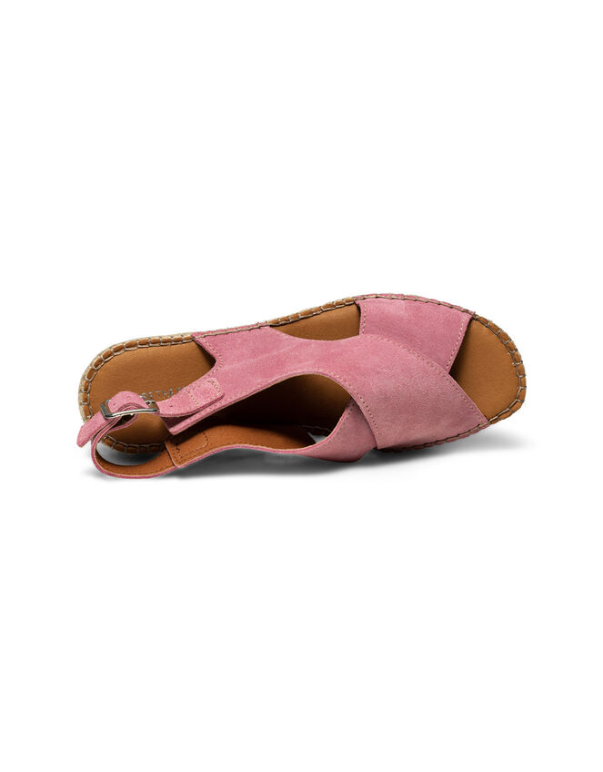 Shoe The Bear Suede Wedges, Pink (SOFT PINK), large