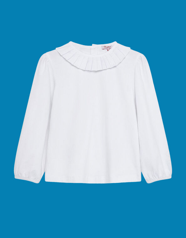 Trotters Lottie Jersey Top, White (WHITE), large