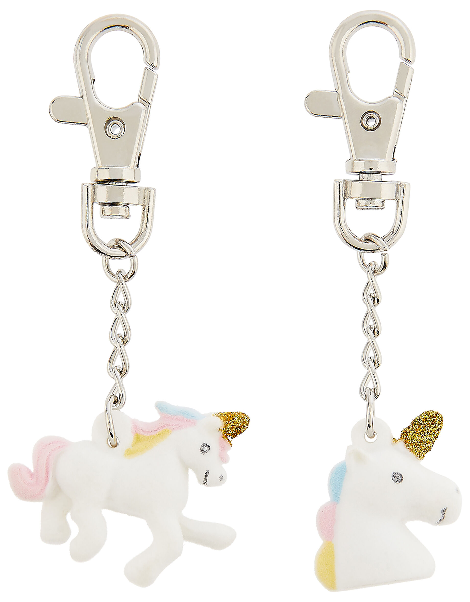 Unicorn Tear-and-Share Key Charms, , large