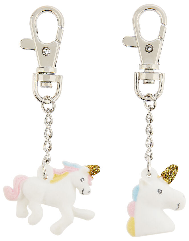 Unicorn Tear-and-Share Key Charms, , large