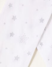 Glitter Star Tights, Silver (SILVER), large