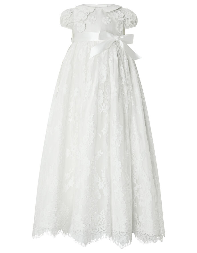 Baby Provenza Silk Christening Gown Ivory | Baby Girl Dresses | Monsoon UK.