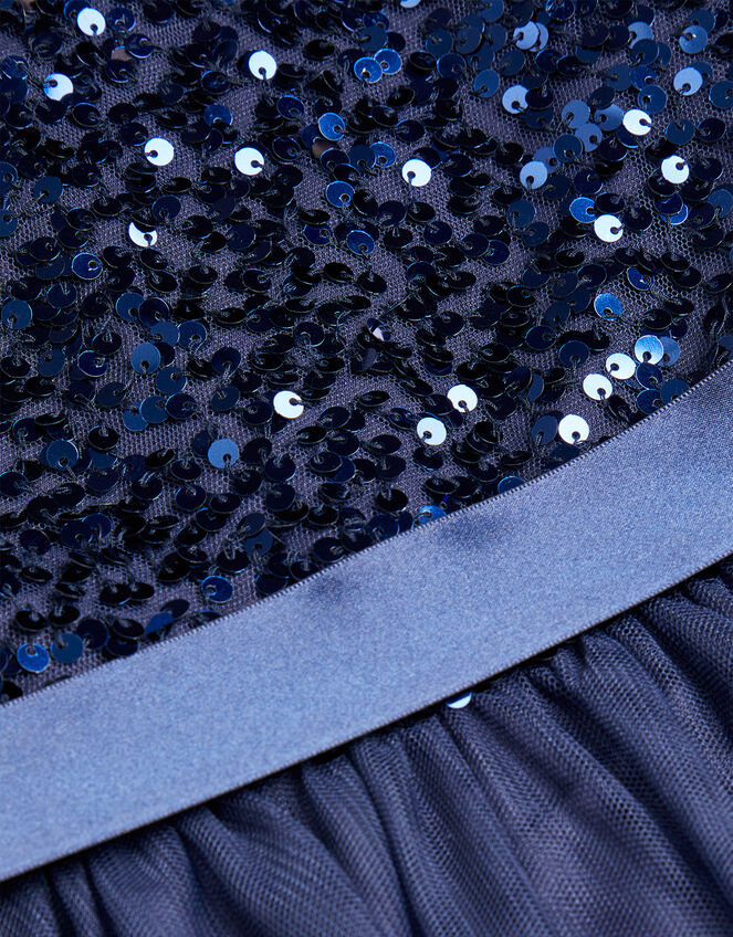 Truth Sequin Occasion Dress , Blue (NAVY), large