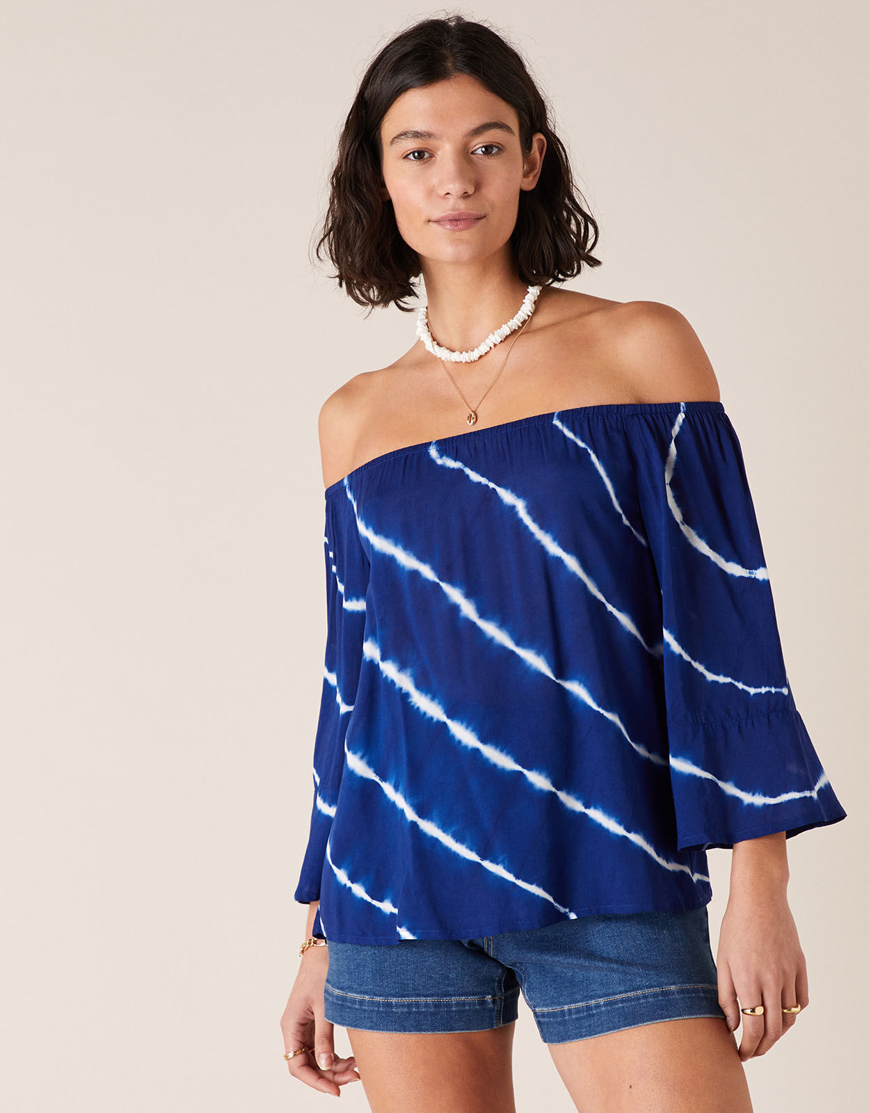 Off the shoulder tie dye deals