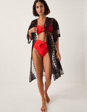 Stevie Lace Beach Cover Up, Black (BLACK), large