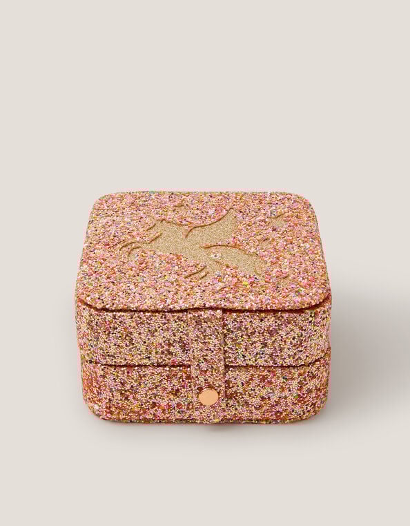 Glitter Unicorn Jewellery Box, , large