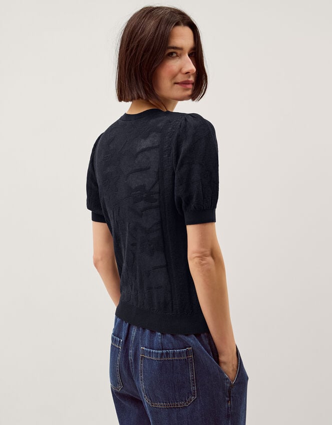 Sam Starfish Button Cardigan, Blue (NAVY), large