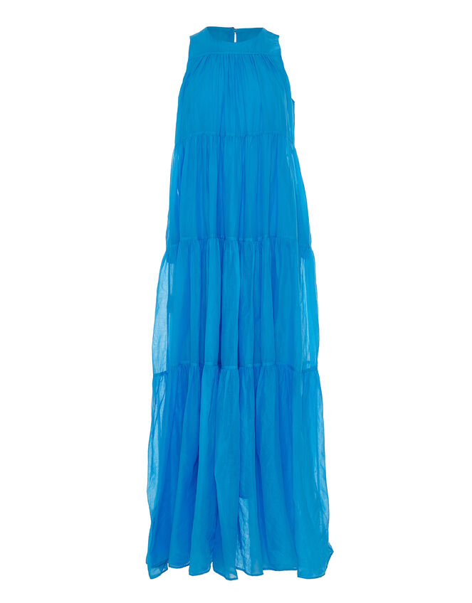 Devotion Twins Lack Sleeveless Maxi Dress, Blue (BLUE), large