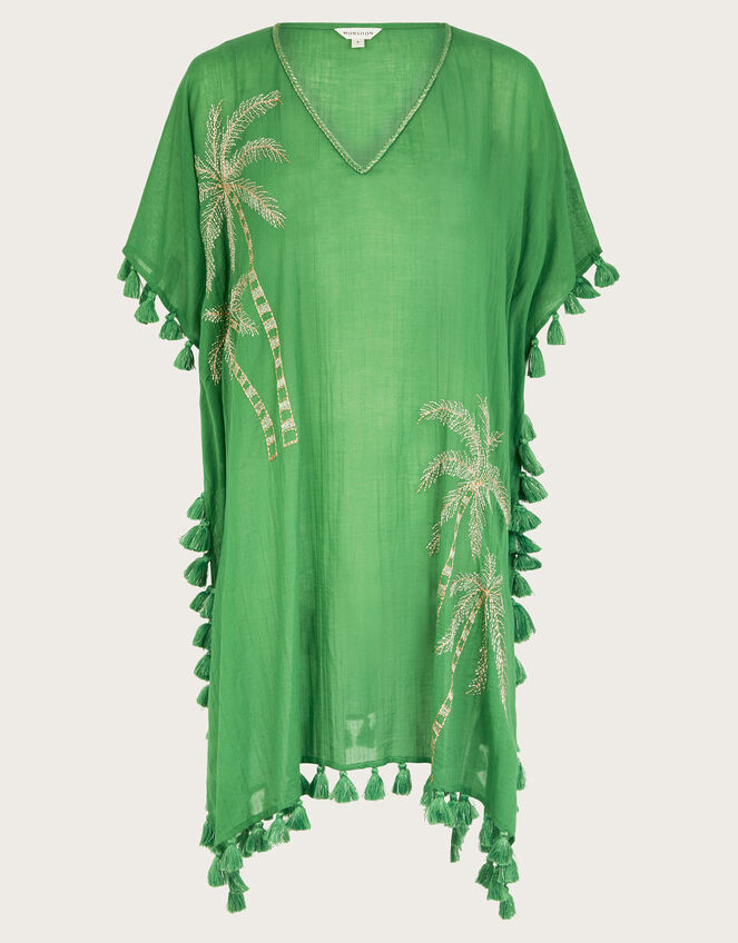 Priscilla Embellished Kaftan Dress, Green (GREEN), large