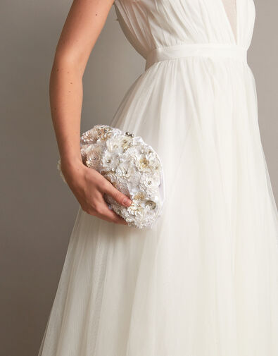 Hand-Embellished Bridal Bag, , large
