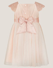 Baby Estella Embroidered Tulle Dress, Pink (PINK), large