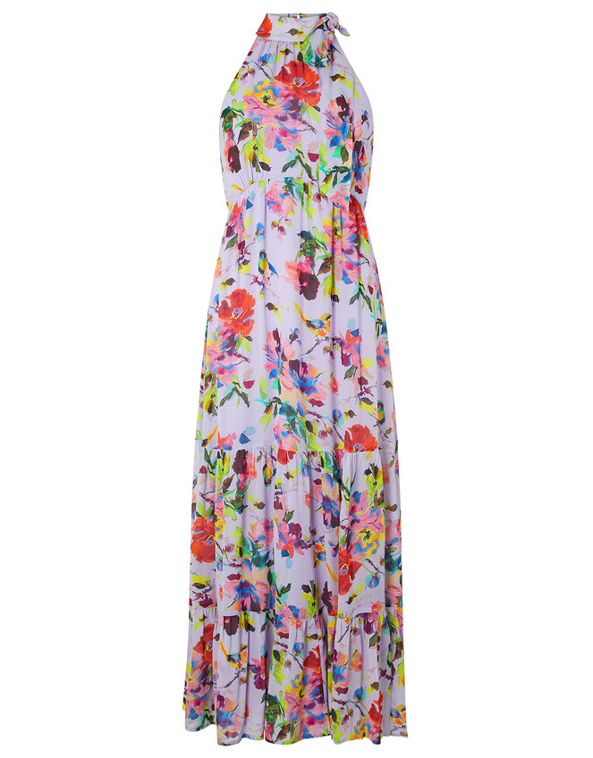 Helen Dealtry Brynn Floral Maxi Dress, Purple (LILAC), large