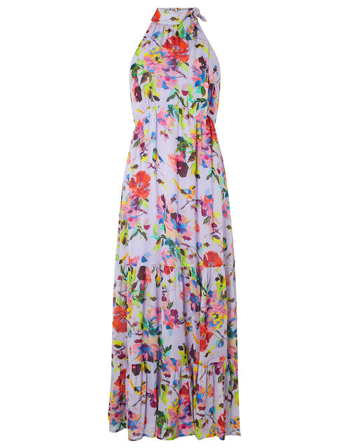 Helen Dealtry Brynn Floral Midaxi Dress Purple | Evening Dresses ...