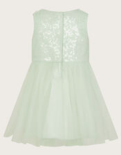 Baby Priscilla Sequin Ruffle Dress, Green (MINT), large