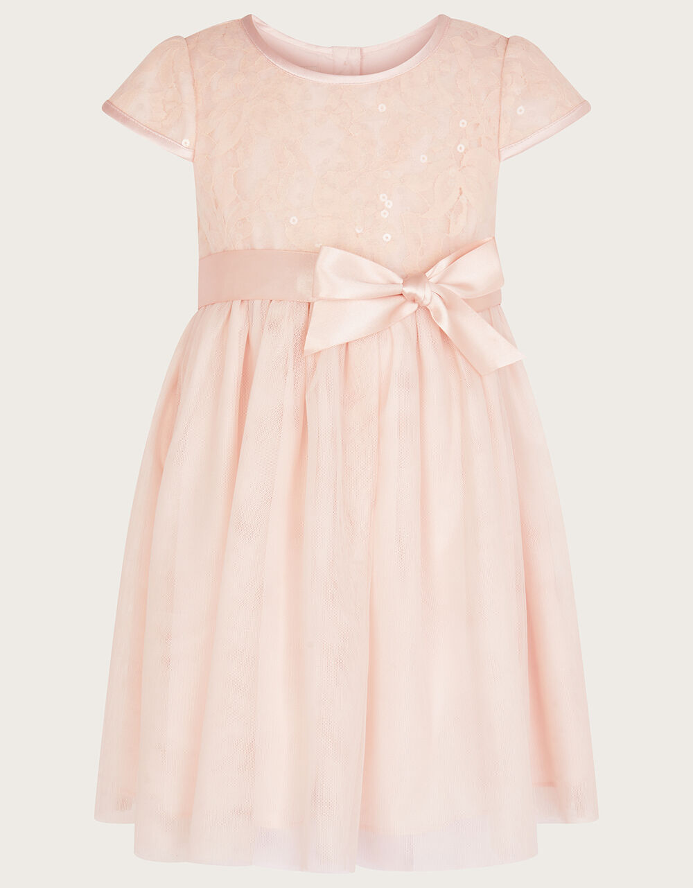Baby Truth Sequin Lace Dress Pink Baby Girl Dresses Monsoon UK.