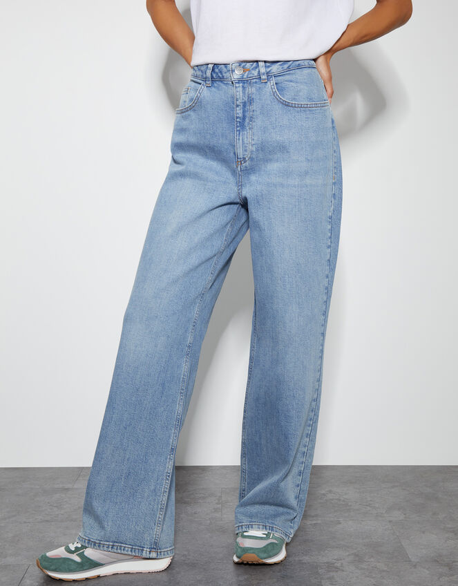 Ruby Wide Leg Jeans, Blue (PALE BLUE), large