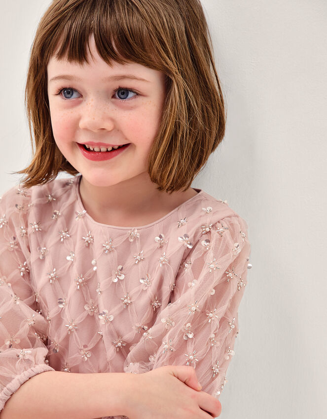 Gracie Embellished Party Jumpsuit, Pink (PINK), large