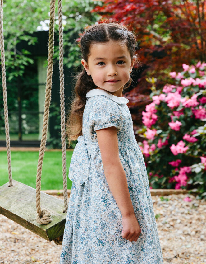 Trotters Arabella Bloom Dress, Blue (BLUE), large