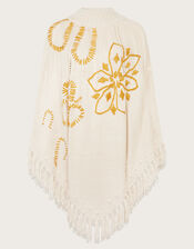 Piper Upcycled Embroidered Poncho, , large