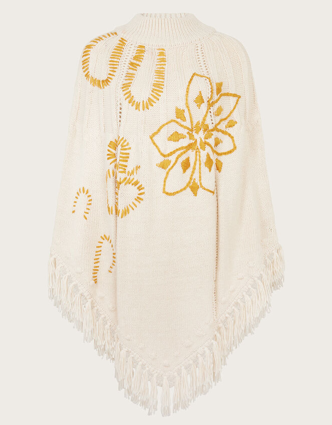 Piper Upcycled Embroidered Poncho, , large