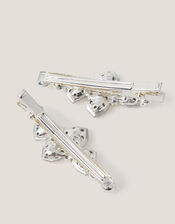 2-Pack Jewel Bow Hair Clips, , large