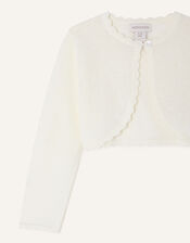 Baby Niamh Cardigan, Ivory (IVORY), large