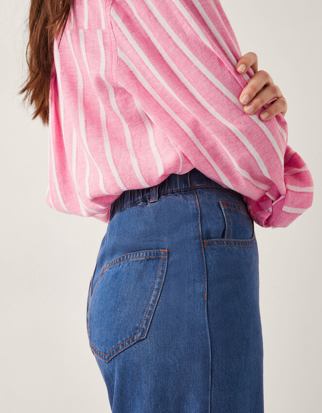 Heidi Slouchy Wide Leg Jeans, Blue (DENIM BLUE), large
