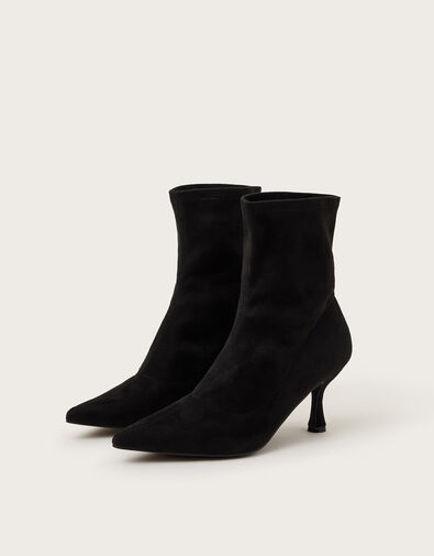Sophia Heeled Sock Boots, Black (BLACK), large